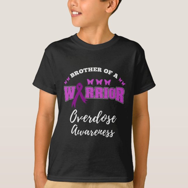 Manar Brother of A Warrior Overdose Awareness T Shirt (Framsida)