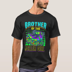 Manar Brother of Roller Girl Retro Skates Roller S T Shirt