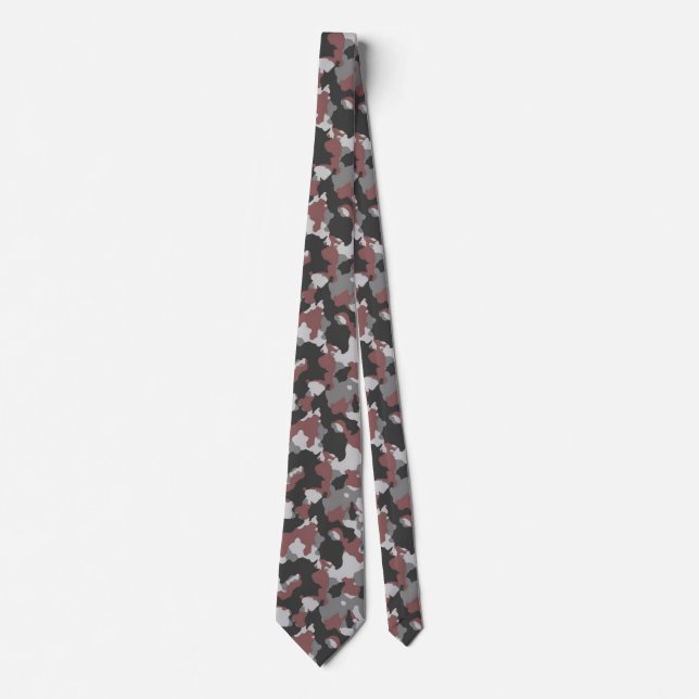 Manar Brown/Grått Camouflage Tie Slips (Framsida)