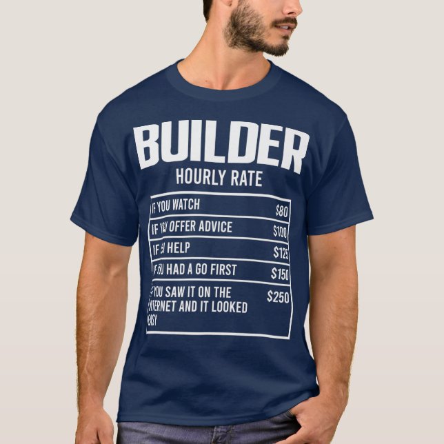 Manar Builder - Timtaxera för finstilt Gift-konstr T Shirt (Framsida)