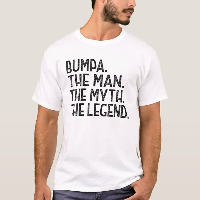 Manar Bumpa Man Myth Legend for Grandpa Funny Fath T Shirt (Framsida)