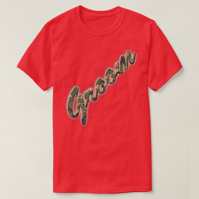 Manar Camo Groom T Shirt (Design framsida)