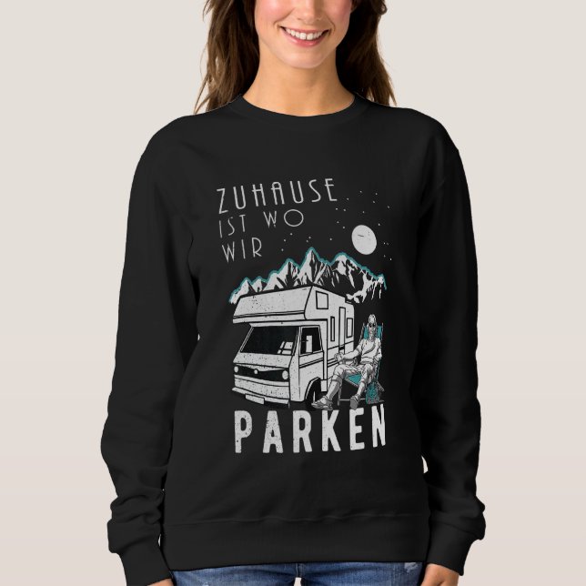 Manar Camper Camper Camping Caravan Pensionär T Shirt (Framsida)