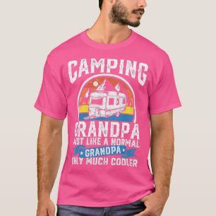 Manar Camping Grandpa Funny Camper RV Retro Pappa  T Shirt