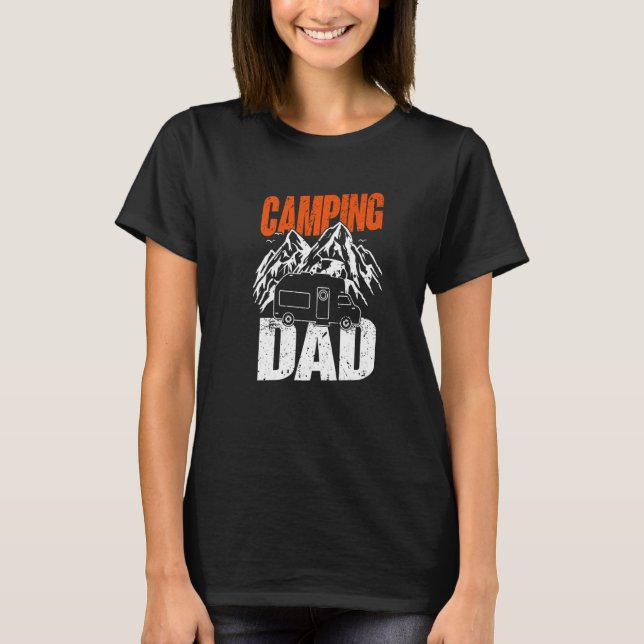 Manar Camping Pappa Camper Caravan Camping 1 T Shirt (Framsida)