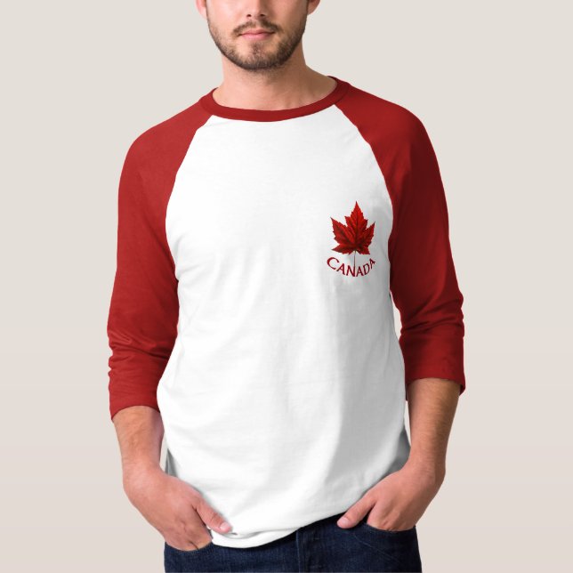 Manar Canada Baseball Jersey Kanada Souvenir Shirt Tee (Framsida)