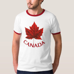 Manar Canada T-Shirt Canada Flagga Ringer Shirt