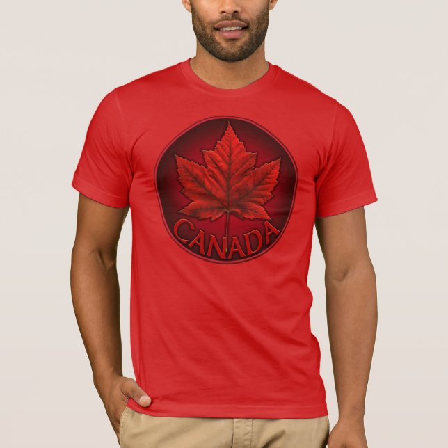 Manar Canada T-shirts Trendig Souvenir Shirt (Framsida)