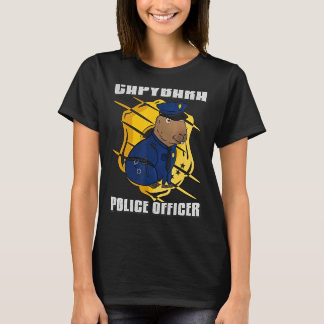 Manar Capybara Polischef T Shirt (Framsida)