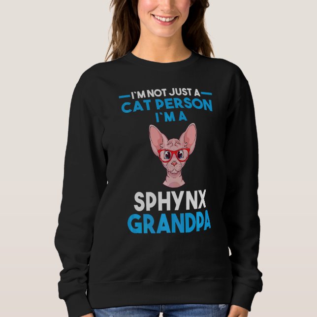 Manar Cat Grandfather Sphynx Grandpa T Shirt (Framsida)