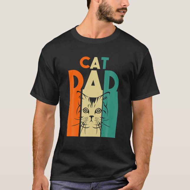 Manar Cat Pappa Animal T Shirt (Framsida)