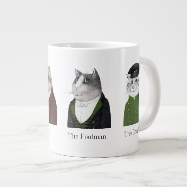 MANAR CATS Big White Mugg + Text Jumbo Mugg (Framsida höger)