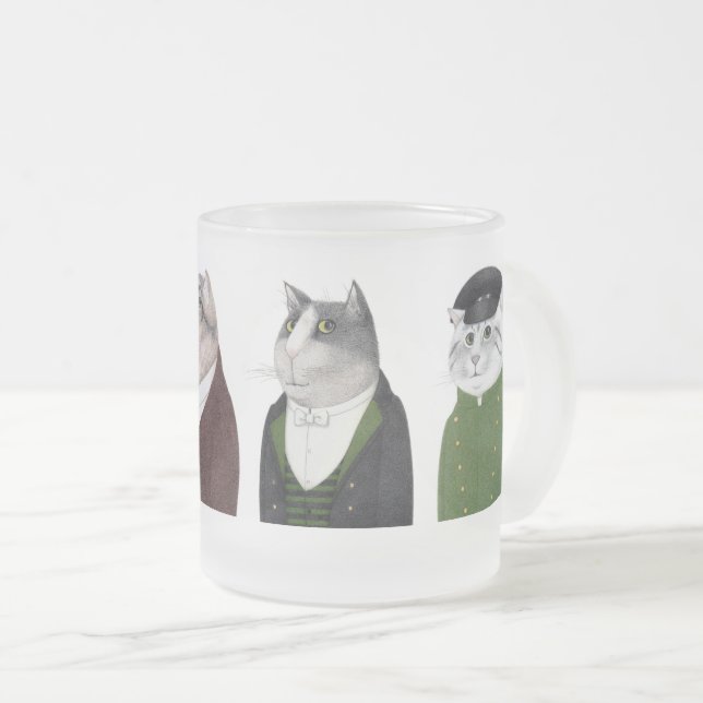 MANAR CATS Frostat Glass Mugg (Framsida höger)