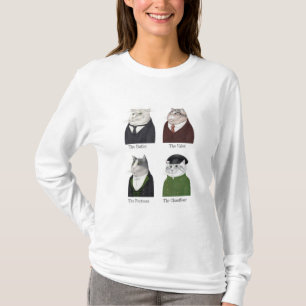 MANAR CATS Kvinnors grundläggande Långärmad T-Shir T Shirt