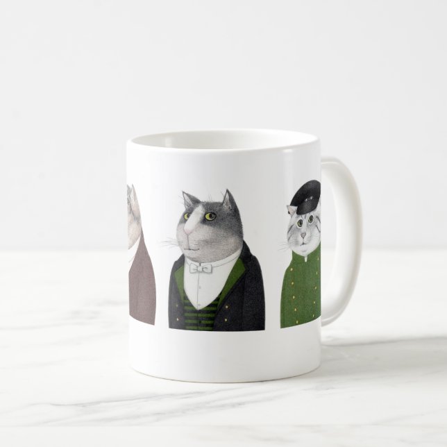 MANAR CATS White Mugg (Framsida höger)