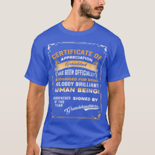 Manar-certifikat, farfar för årslandets signatur a t shirt