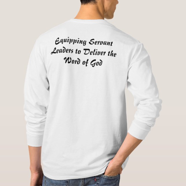 Manar Charlotte Christian Servant Leader Long Slee T Shirt (Baksida)