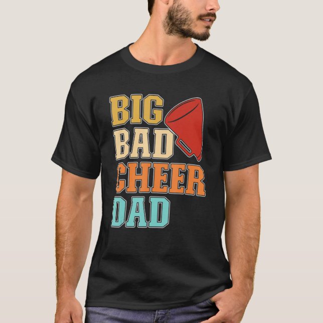 Manar Cheer Coach Big Bad Cheer Pappa T Shirt (Framsida)
