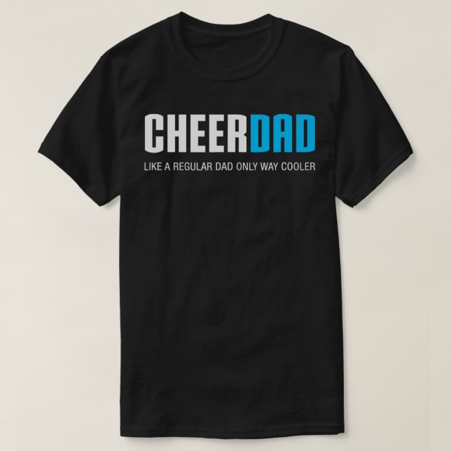 Manar Cheer Pappa Funny Cute Fars dag Gift Cheerl T Shirt (Design framsida)