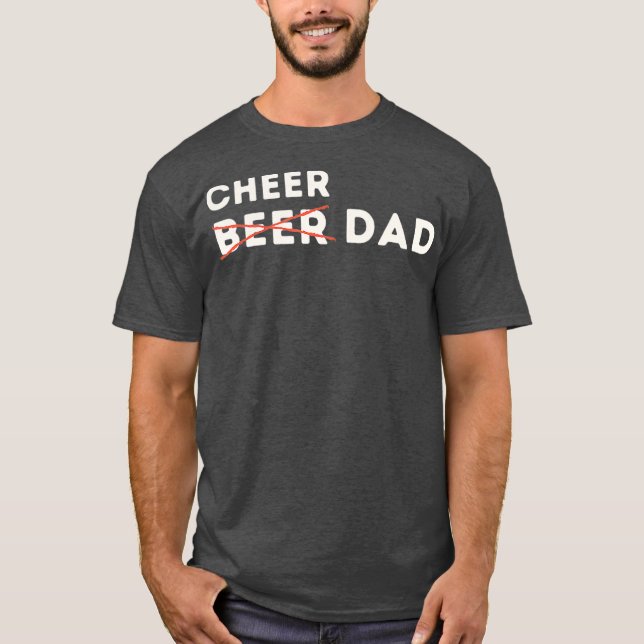Manar Cheerledande Pappa Cheerledare Far T Shirt (Framsida)