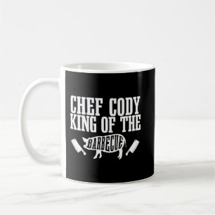 Manar Chef Cody är Kung i Barbecue BBQ Grillin Kaffemugg