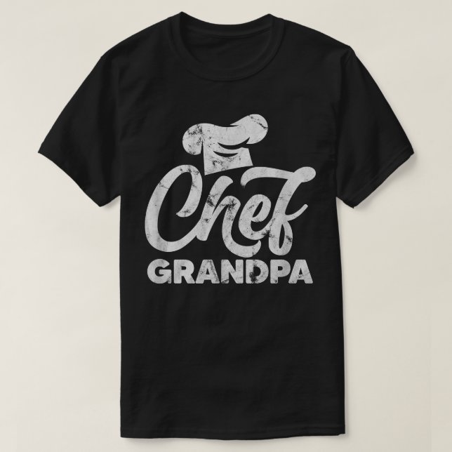 Manar Chef Grandpa Grandfather Cook Culinary Cooki T Shirt (Design framsida)