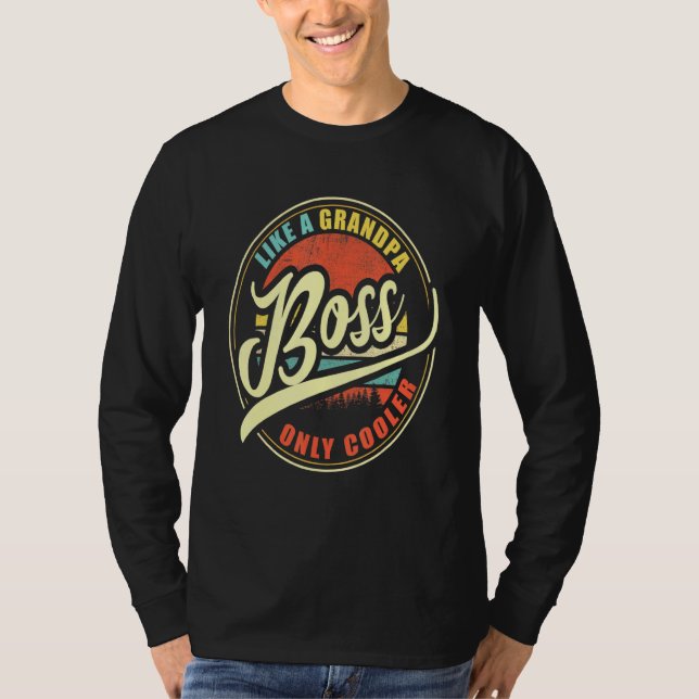 Manar Chef som en morfar-kolonn T Shirt (Framsida)