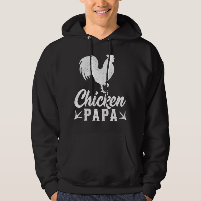 Manar Chicken Farm Farmer Chicken Pappa Pappor Kor Hoodie (Framsida)
