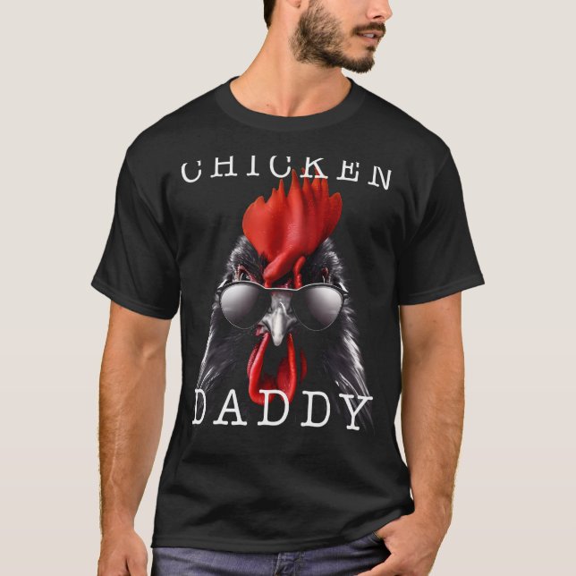 Manar Chicken pappa Chicken Far Poultry-uppfödare T Shirt (Framsida)