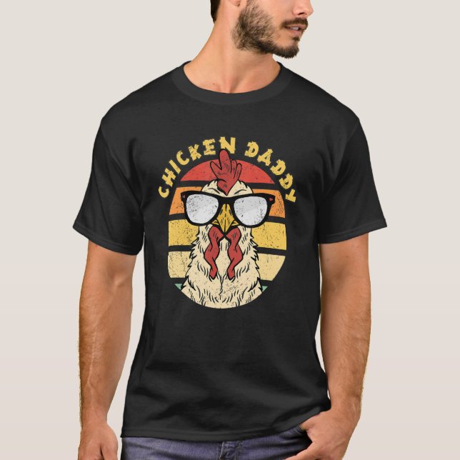 Manar Chicken pappa Chickens T Shirt (Framsida)