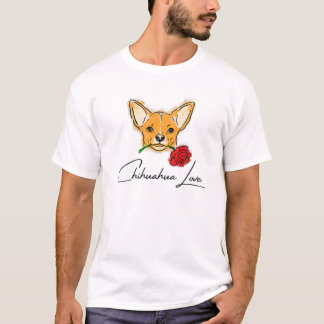 Manar Chihuahua Kärlek med Cute Puppy Ansikte - Gi T Shirt