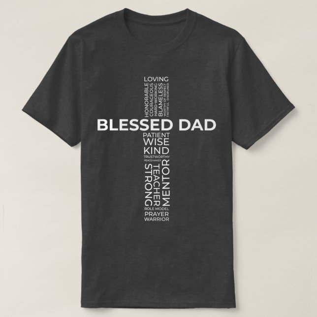 Manar Christian Blad Pappa Kor Fars dag T Shirt (Design framsida)