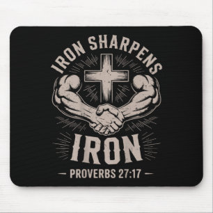 Manar Christian Workout Järn Sharpens Järn Proverb Musmatta