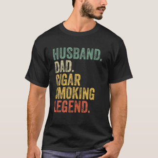 Manar Cigar Make Pappa Legend Funny Cigar Älskare T Shirt