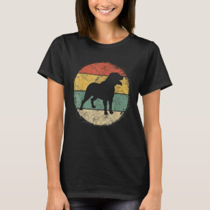 Manar Circular Retro Rottweiler Owner Rottie Pappa T Shirt