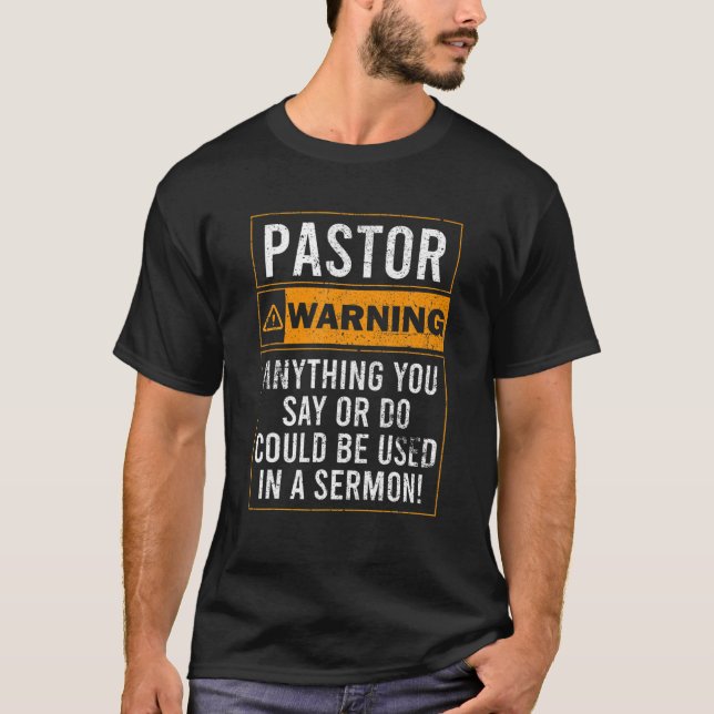 Manar citat som varnar pastor... Jag kan sätta dig T Shirt (Framsida)