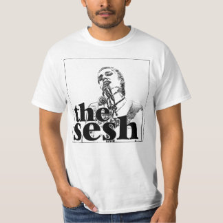 Manar "Claire Bryant i utslagsplats för Sesh" vit T-shirt