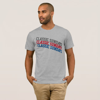 Manar CLASSIC SÖNDAG Grått/Red/Blue Tee