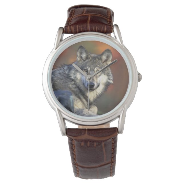 Manar Classic Watch/Wildlife Varg Armbandsur (Framsida)