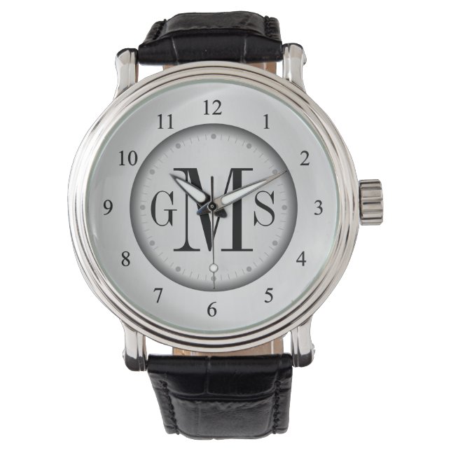 Manar Classy Personlig Monogram Watch Armbandsur (Framsida)