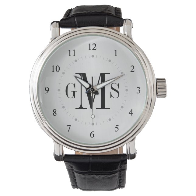 Manar Classy Personlig Monogram Watch Armbandsur (Framsida)