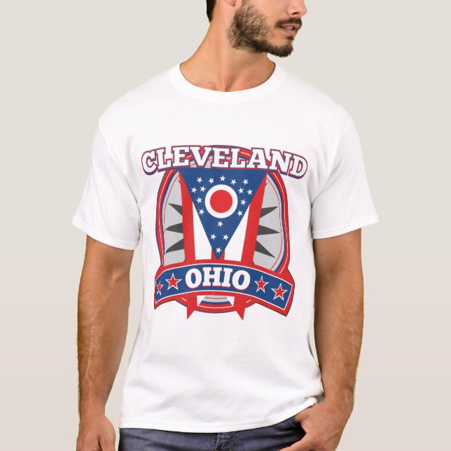 Manar Cleveland Ohio Basic T-Shirt (Framsida)