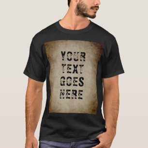 Manar Clothing Apparel Trendig Distress Text T Shirt