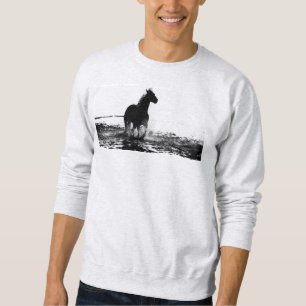 Manar Clothing Ash Sweatshirt Running Horse Design