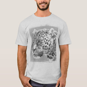 Manar Clothing Leopard Head Modern Template Ash T Shirt