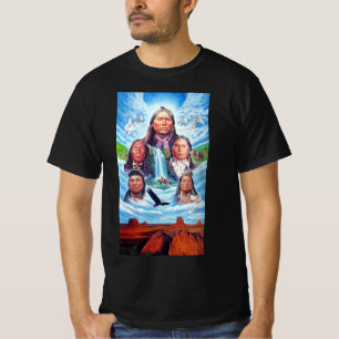 Manar Clothing Mode Native America Painting T Shirt