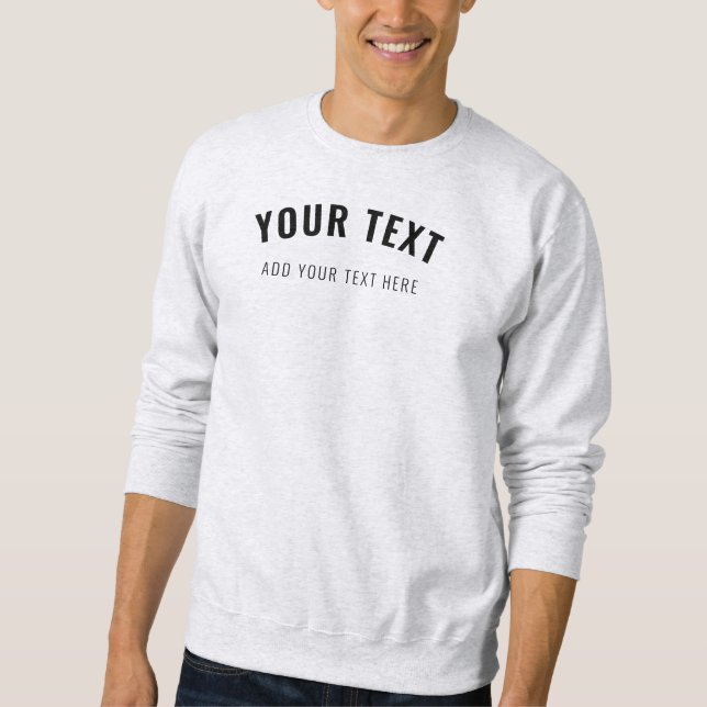 Manar Clothing Sweatshirt Lägg till din text här (Framsida)