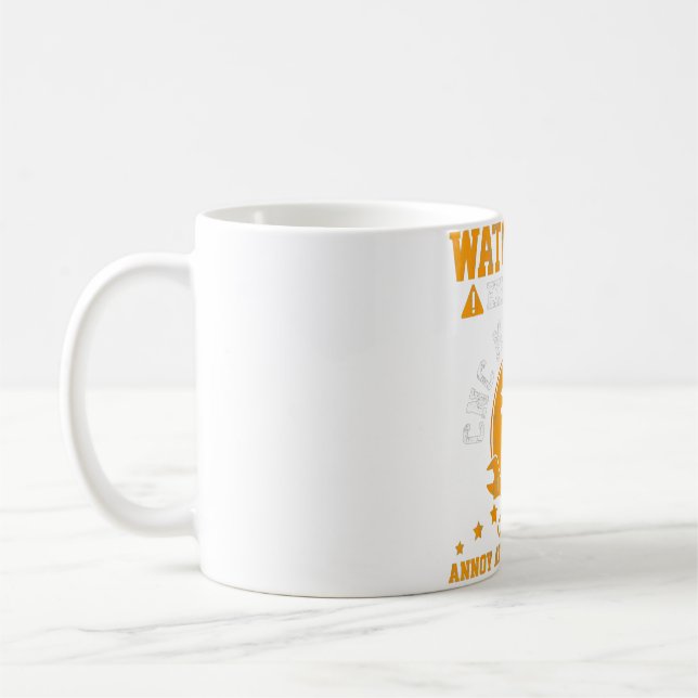 Manar CNC Machinist Funny Gift Kaffemugg (Vänster)