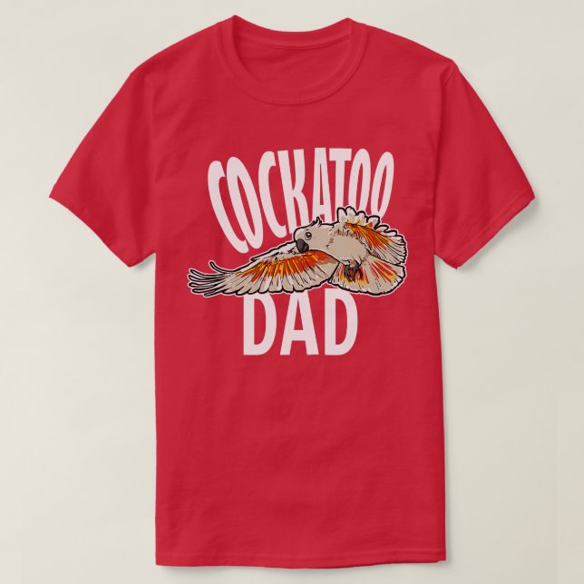 Manar Cockatoo Pappa Bird Älskare Cockatoo T Shirt (Design framsida)