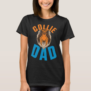 Manar Collie Pappa Hundägare Pet Hund Animal Rough T Shirt